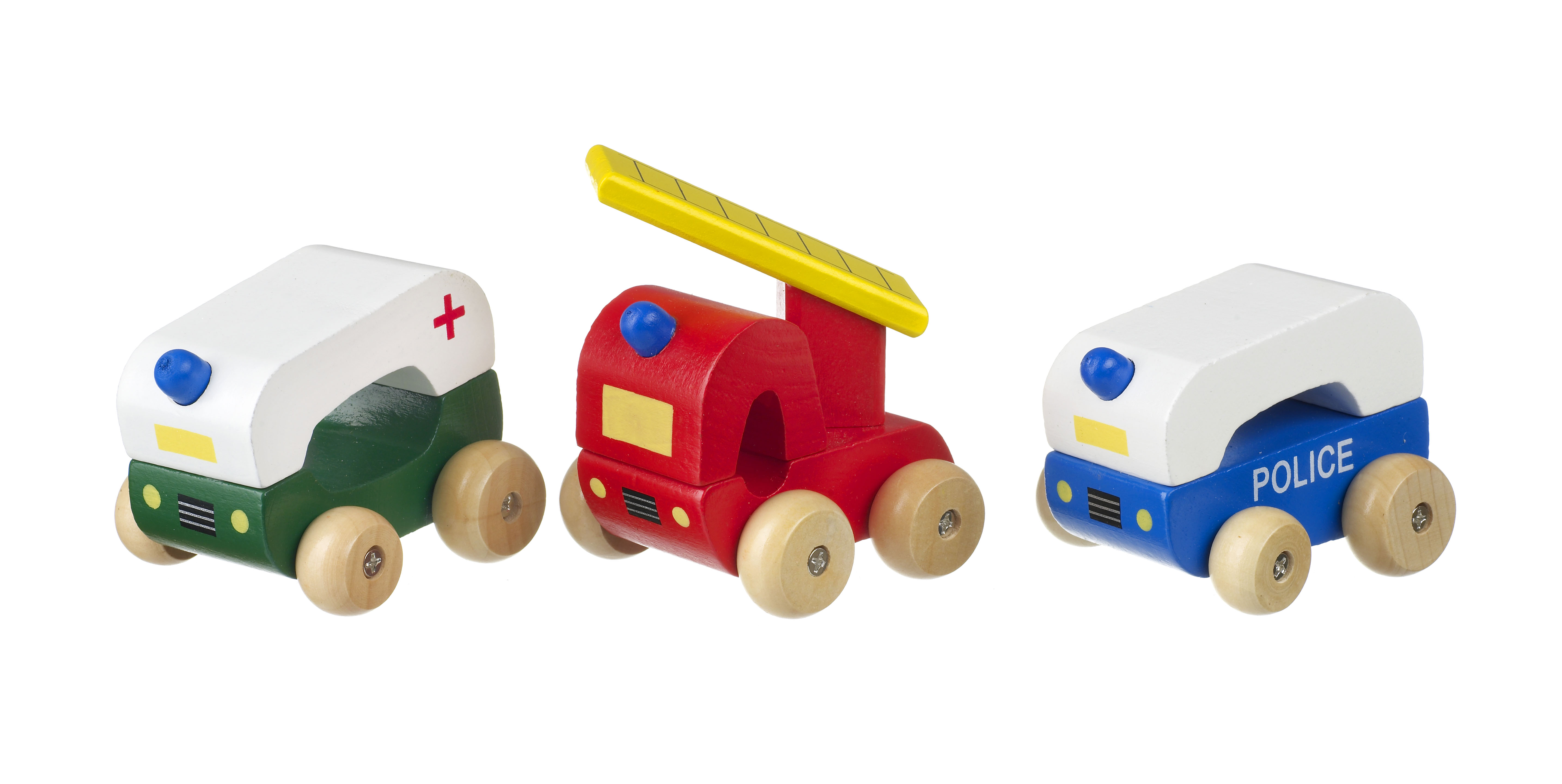 emergency vehicle toy set