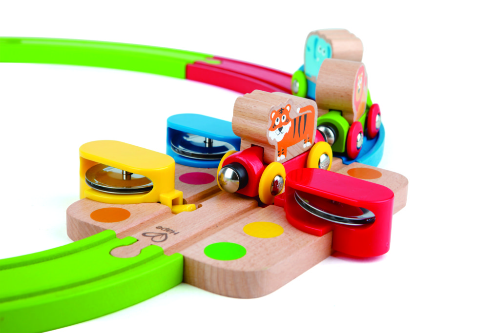 Hape Music and Monkeys Railway Train Set – Little Red Hen