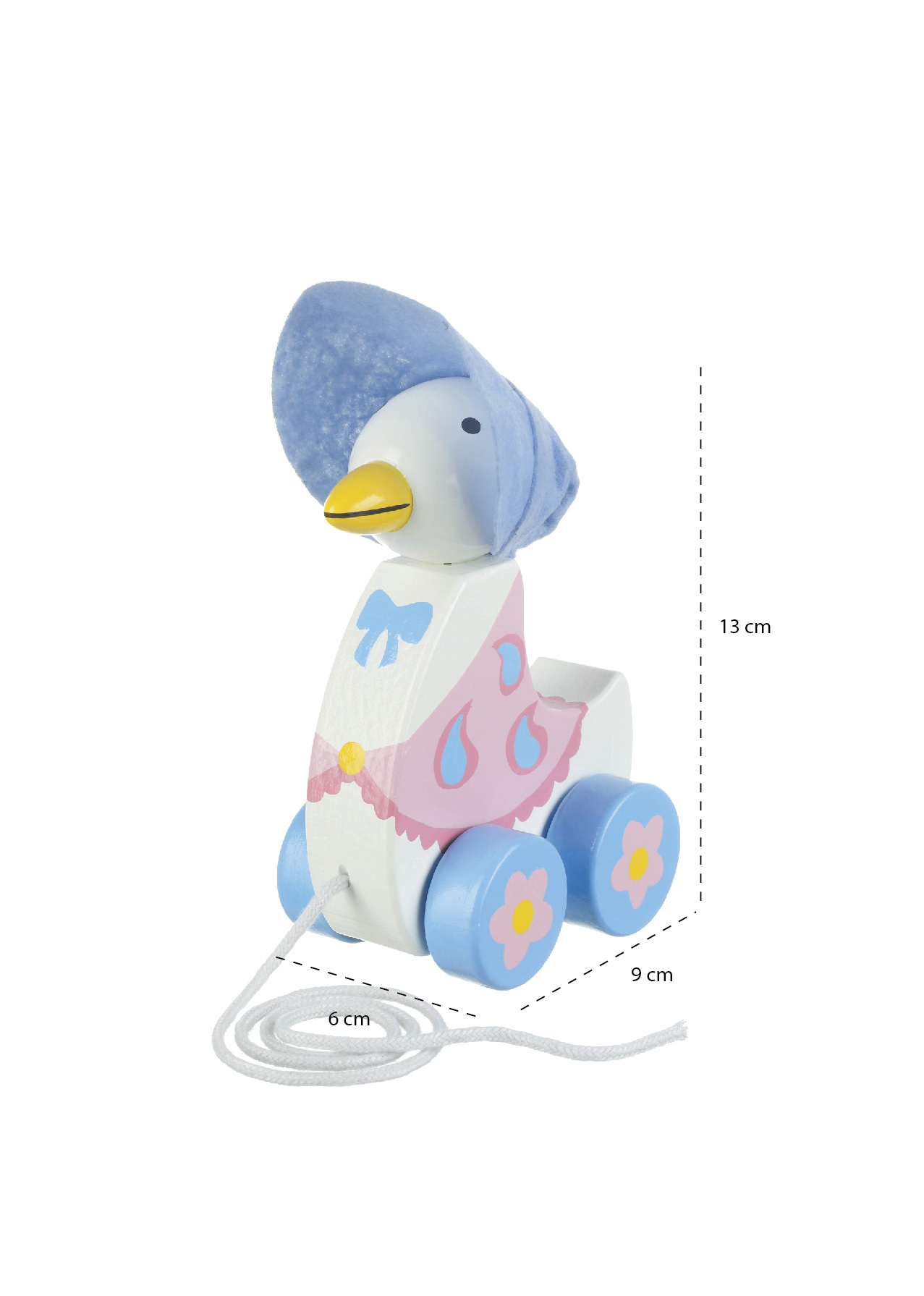 PULL ALONG – JEMIMA PUDDLE-DUCK – MEASUREMENTS-09