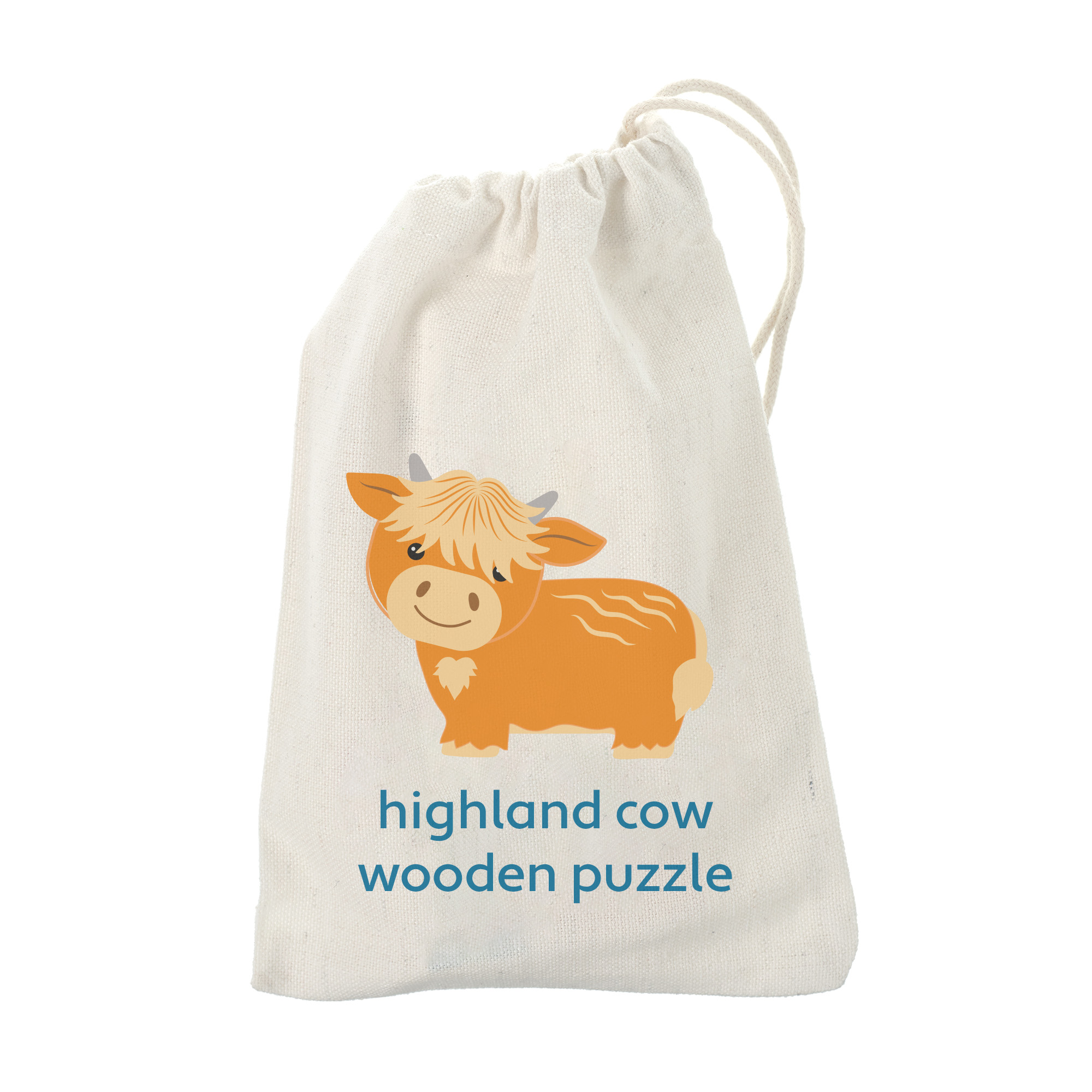 PUZZLE – HIGHLAND COW_BAG