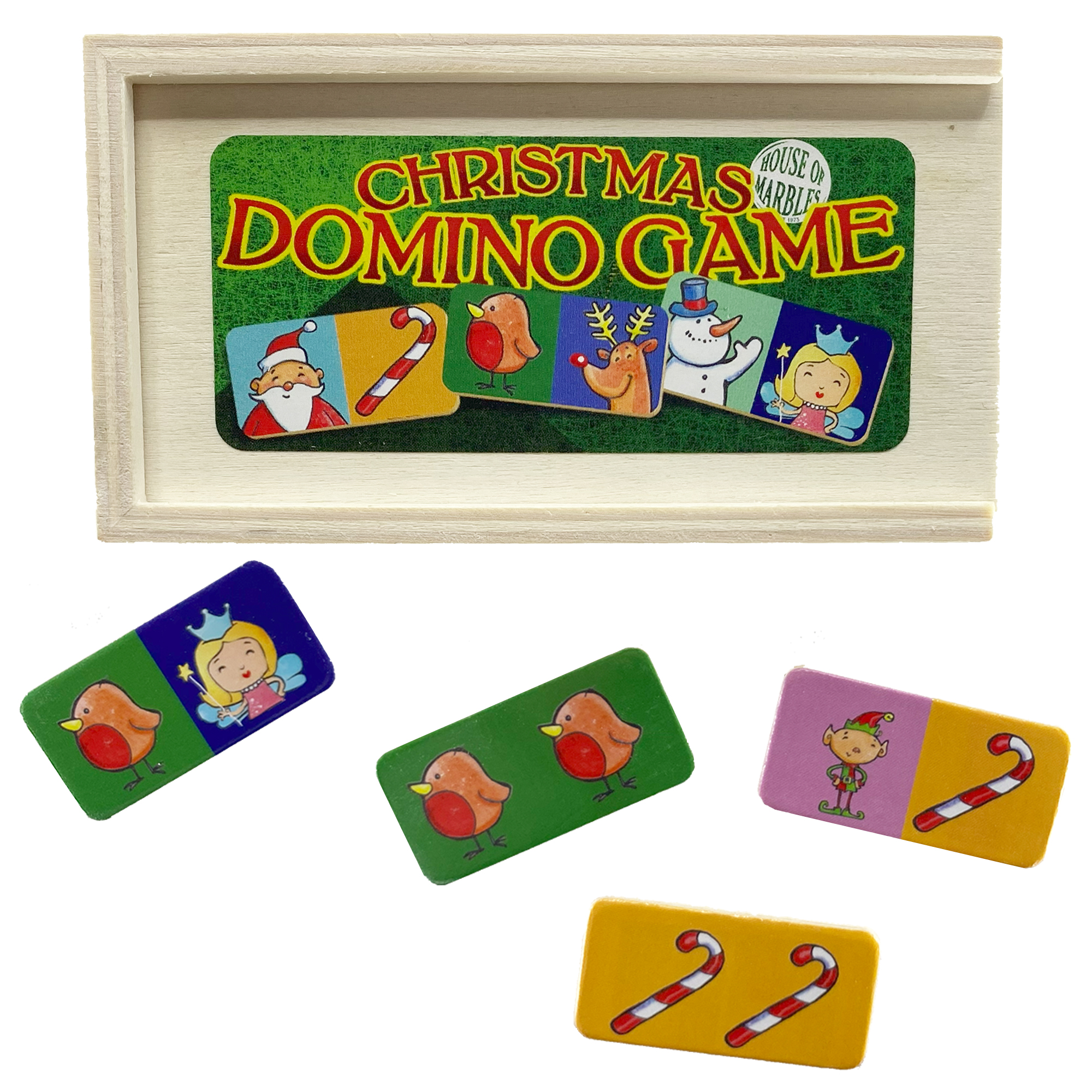 212889 Wooden Christmas Dominoes Hero Shot